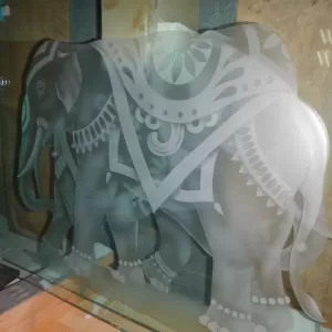 動物エッチングガラスのサムネイル